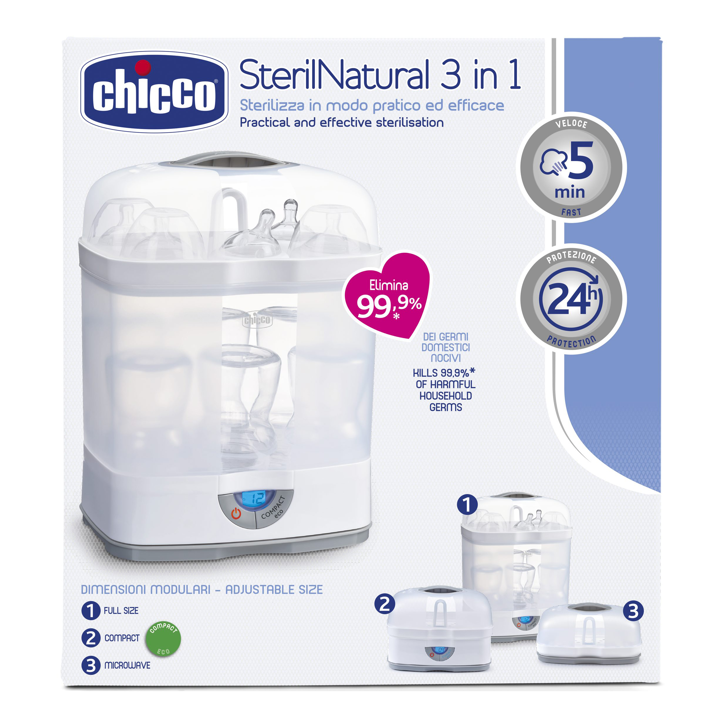 Chicco sterilizzatore 3 in 1 new