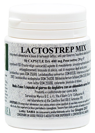 Lactostrep mix 500 macerato glicerico 50 capsule