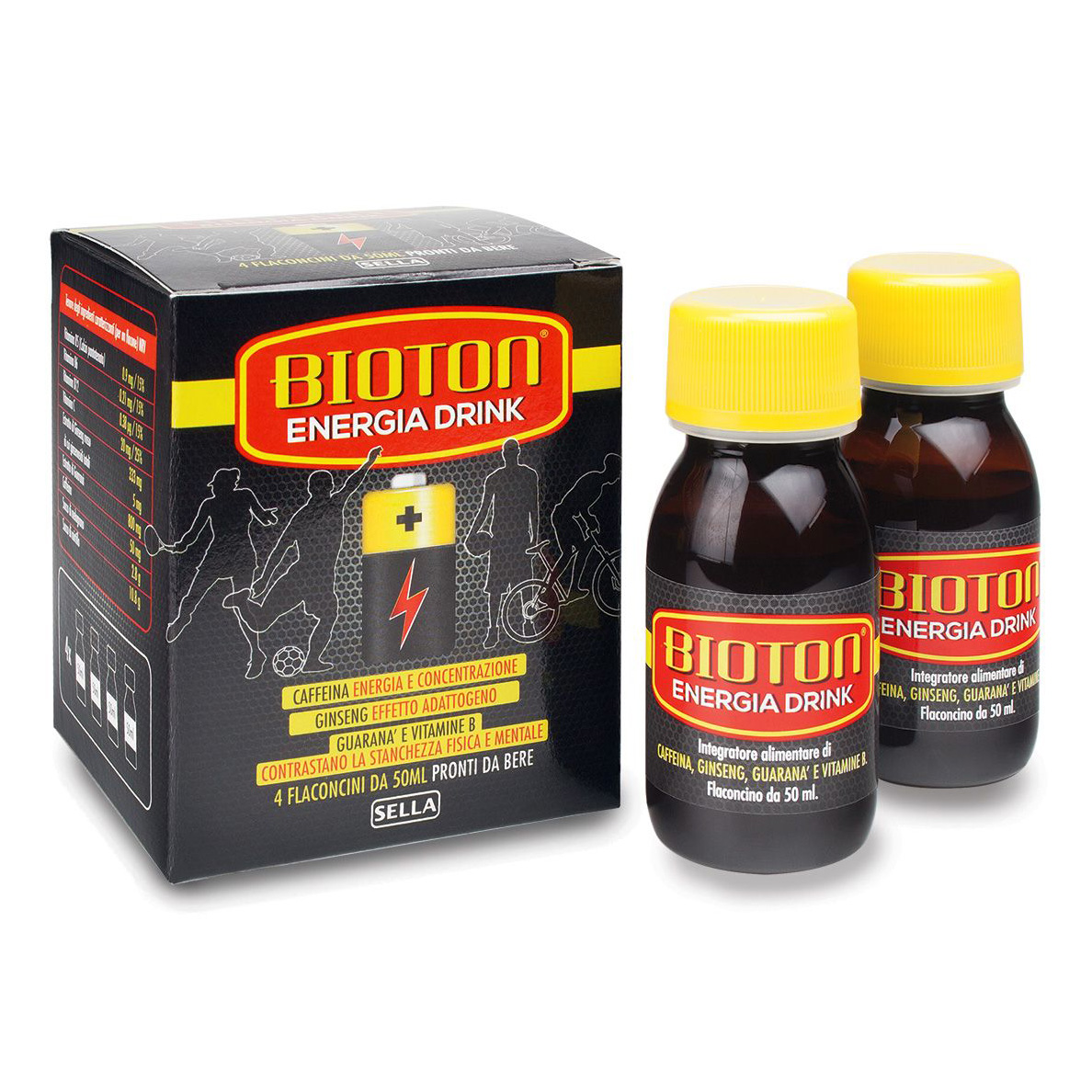 Bioton energia drink 4 flaconcini x 50 ml
