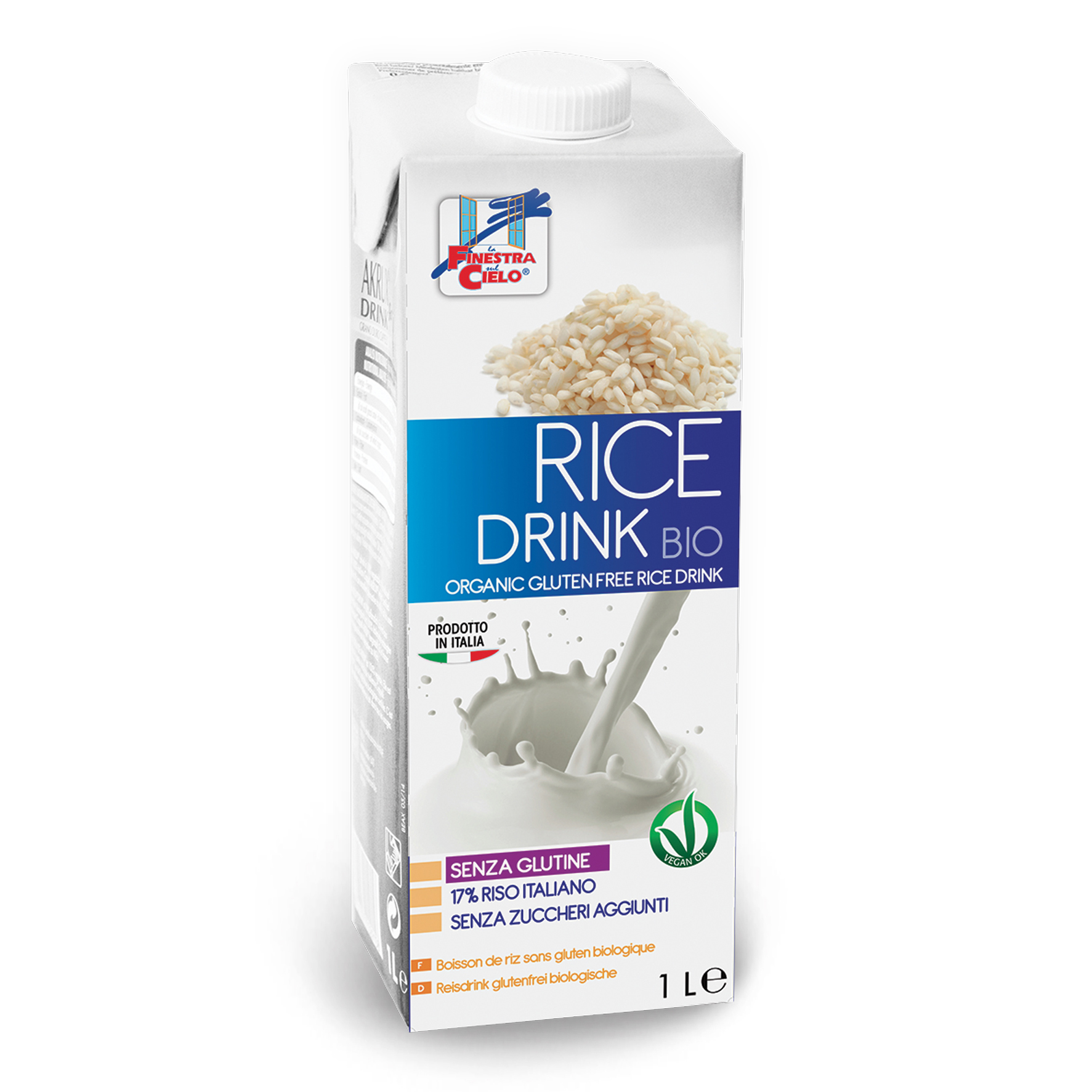 Rice drink bevanda di riso senza glutine bio 1 litro