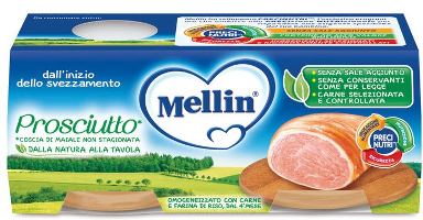 Omo mellin prosciutto 2x 80g