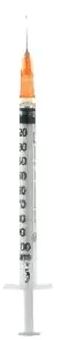 Siringa per insulina extrafine 1ml 100 ui ago removibile 26 gauge 0,45x12 mm 1 pezzo