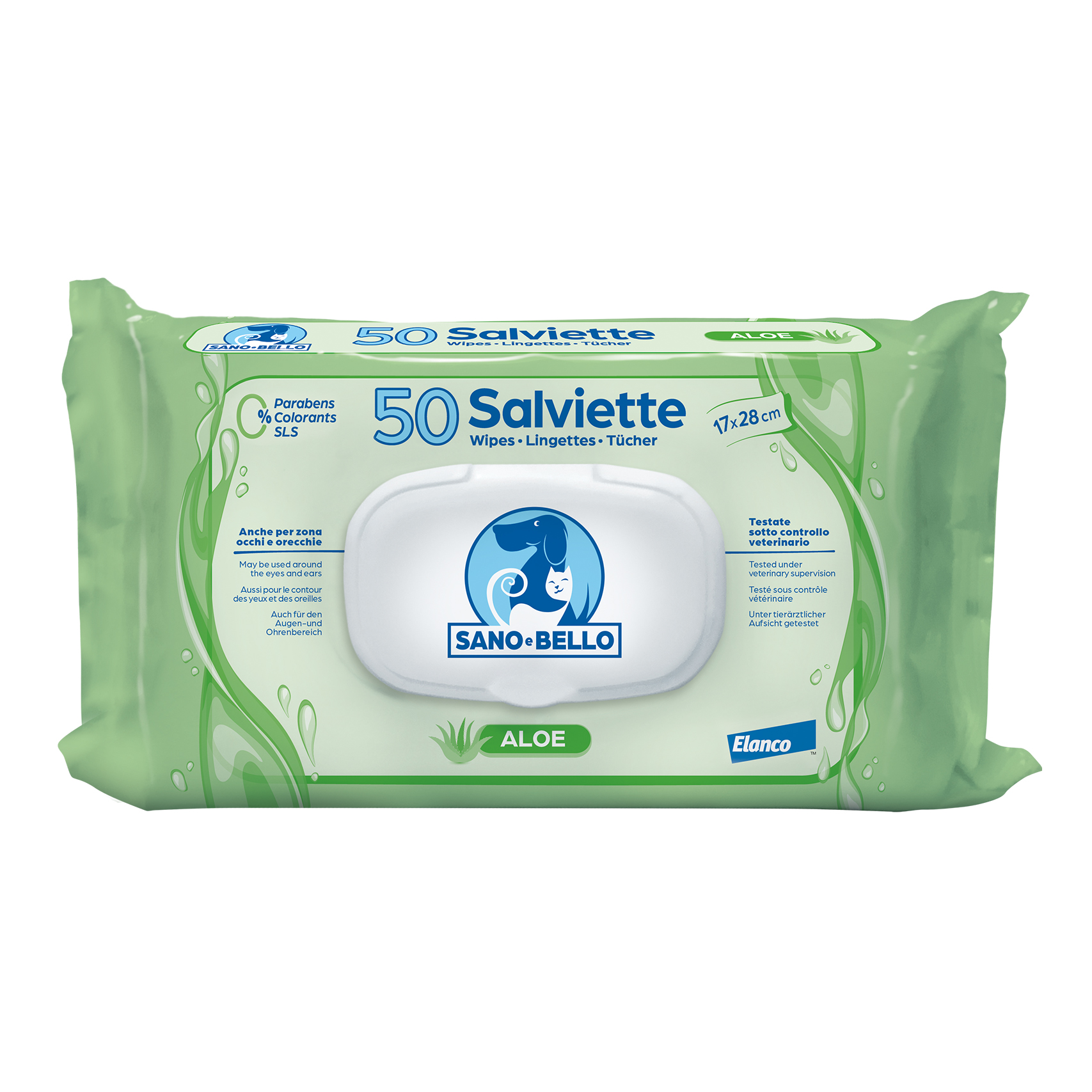 Salviette detergenti aloe s&b