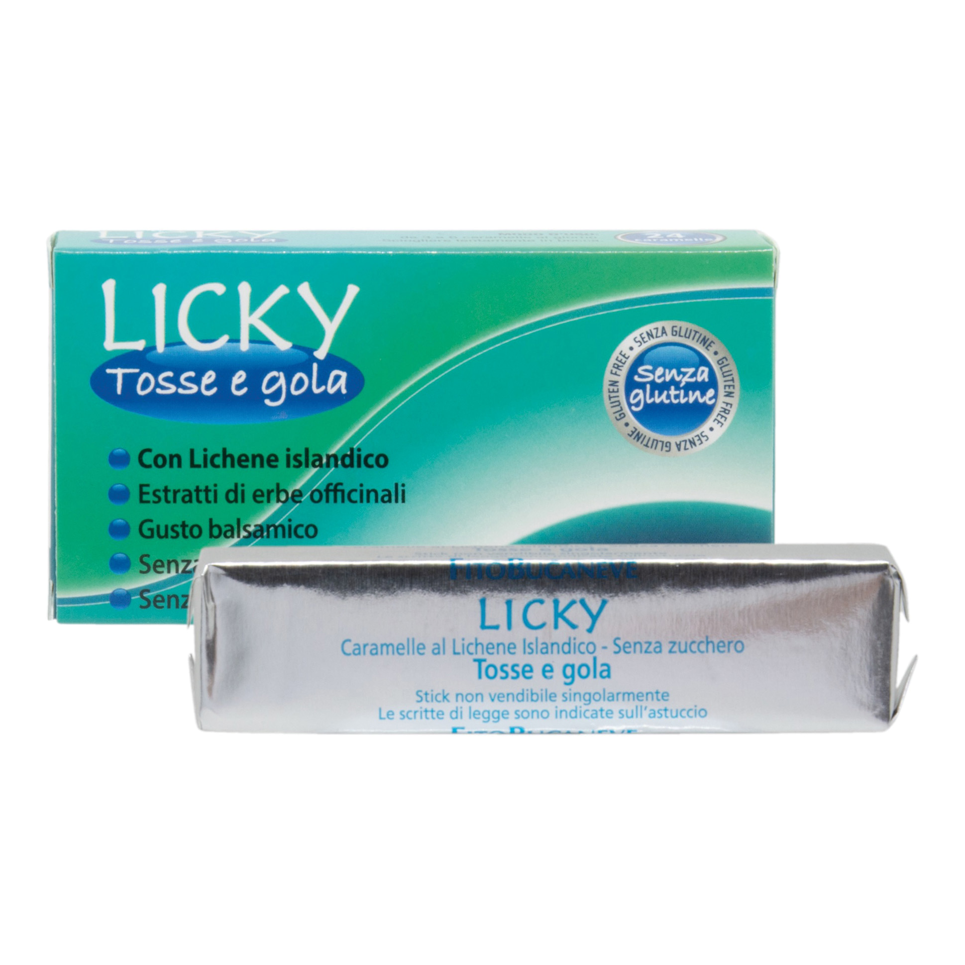Licky per Tosse e Gola Gusto Balsamico 24 Caramelle