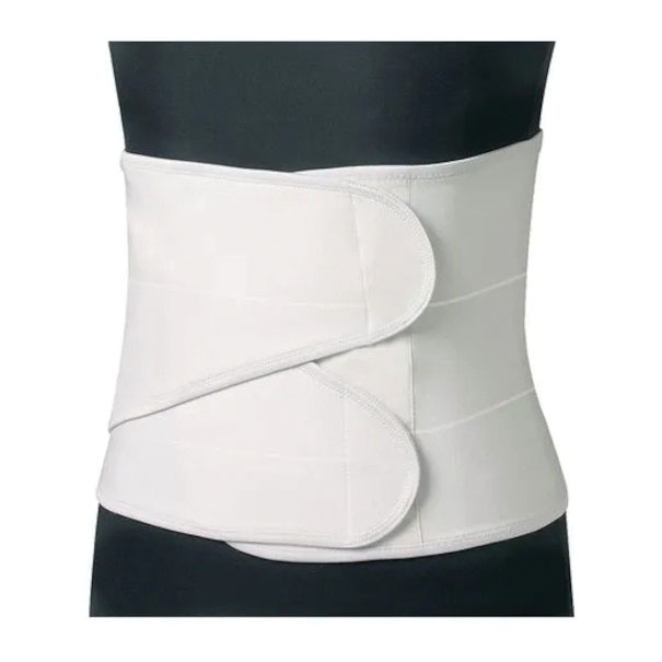 Pancera post-operatoria doppia regolazione bianca in tessuto bi elastico in cotone 85-95 cm l