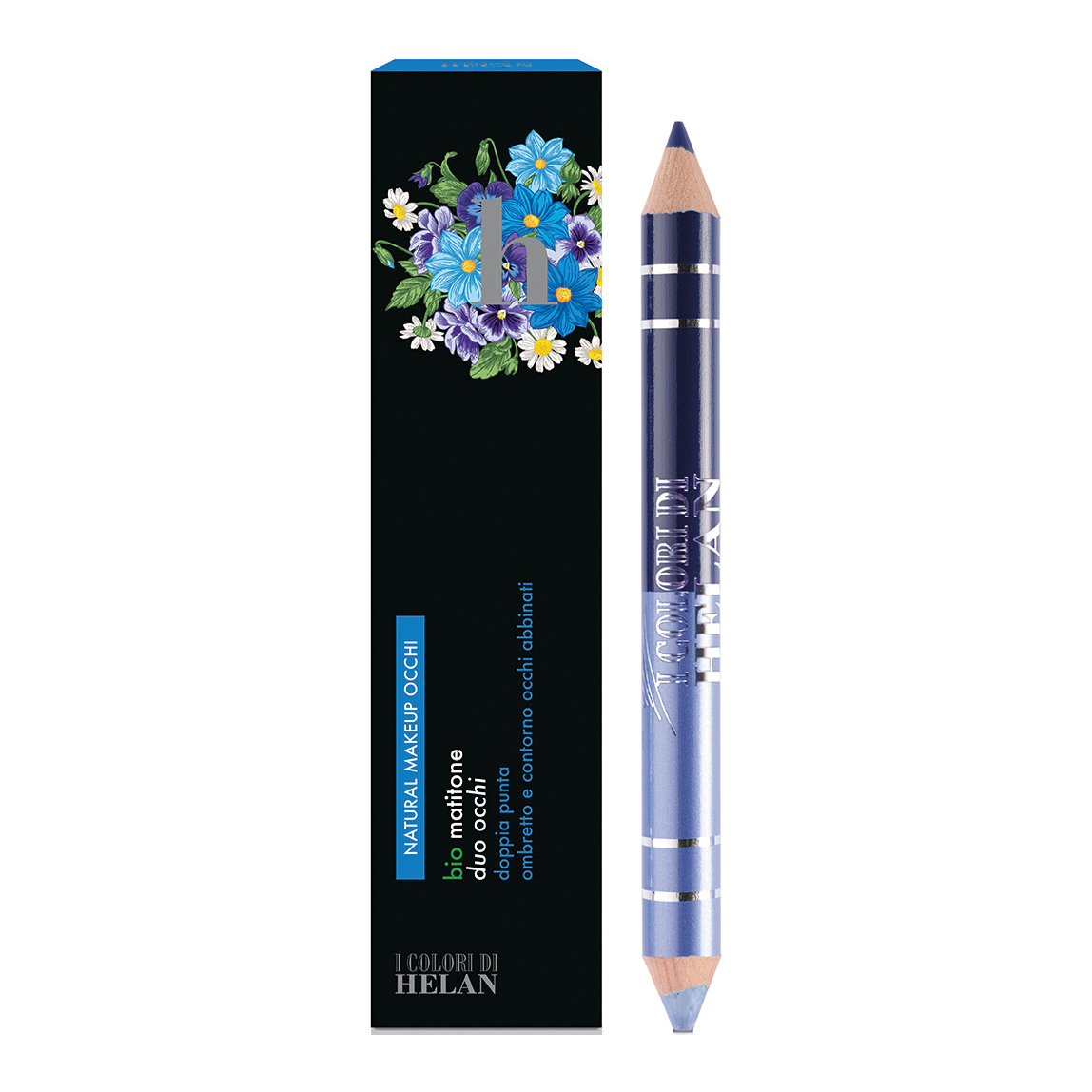 I colori di helan bio matita duo occhi avio blu notte