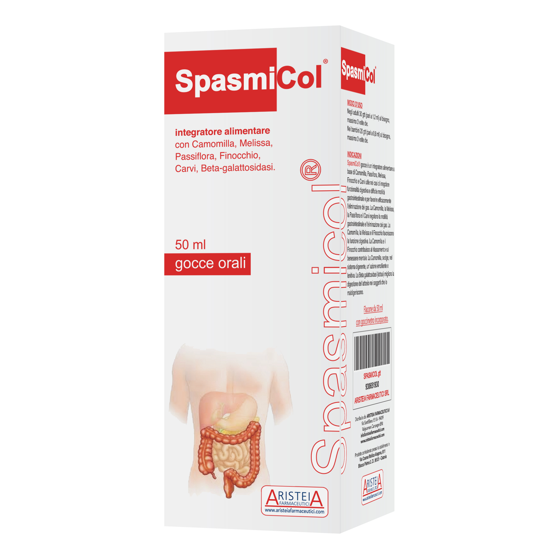 Aristeia Farmaceutici Spasmicol Gocce 50 Ml
