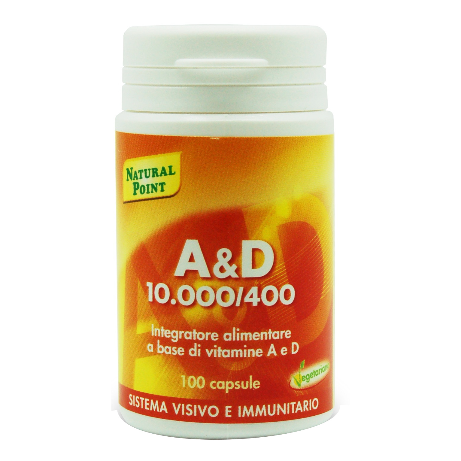 Natural Point A&amp;D 10000/400 Integratore Vitaminico 100 Capsule