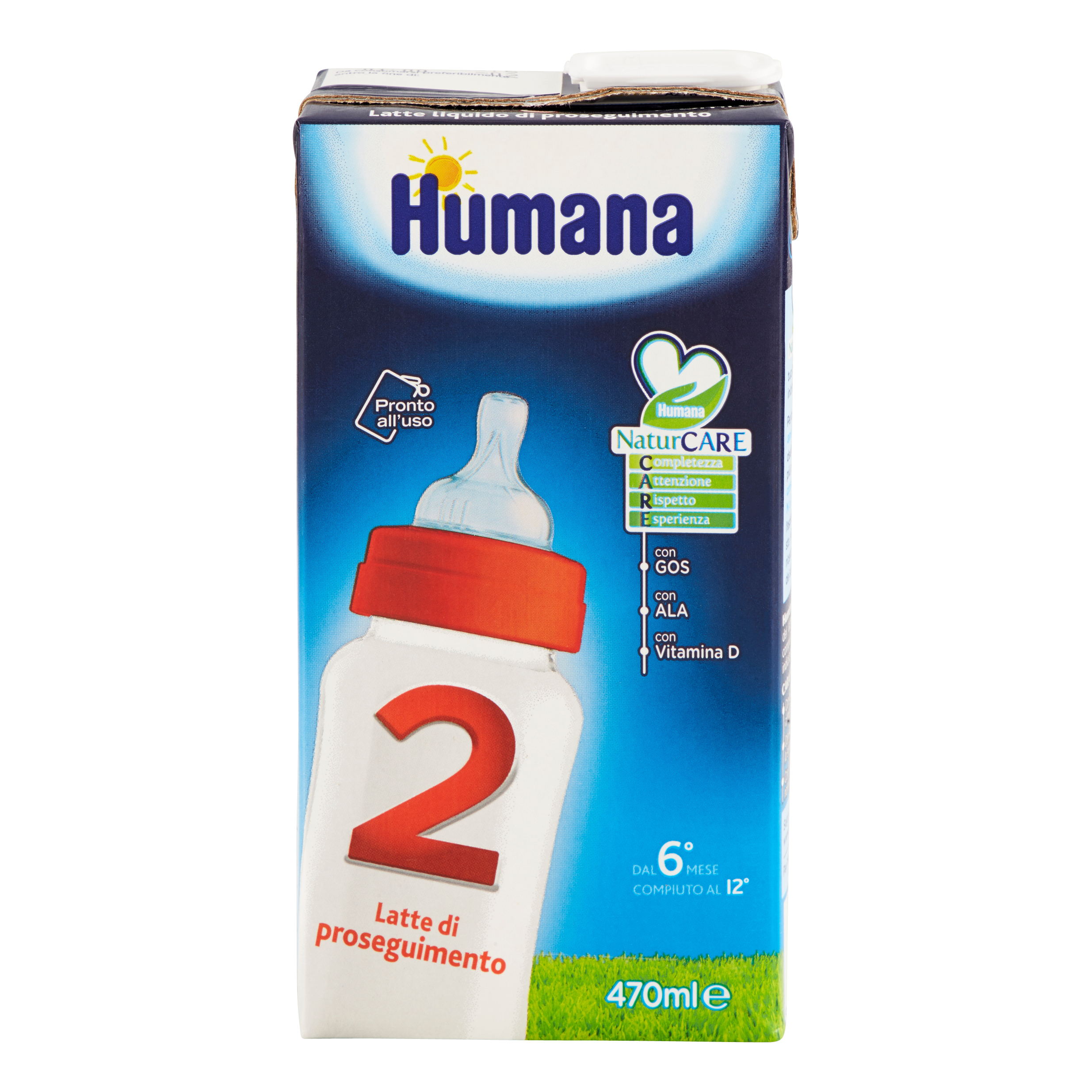 Humana 2 gos 1 slim pack da 470 ml