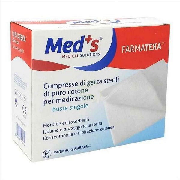 Garza compressa idrofila meds farmatexa 12/8 15x15cm 25 pezzi