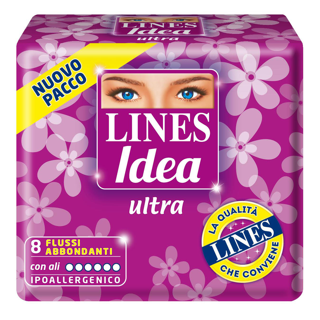 Lines idea ultra flussi abbondanti ali 8 pezzi
