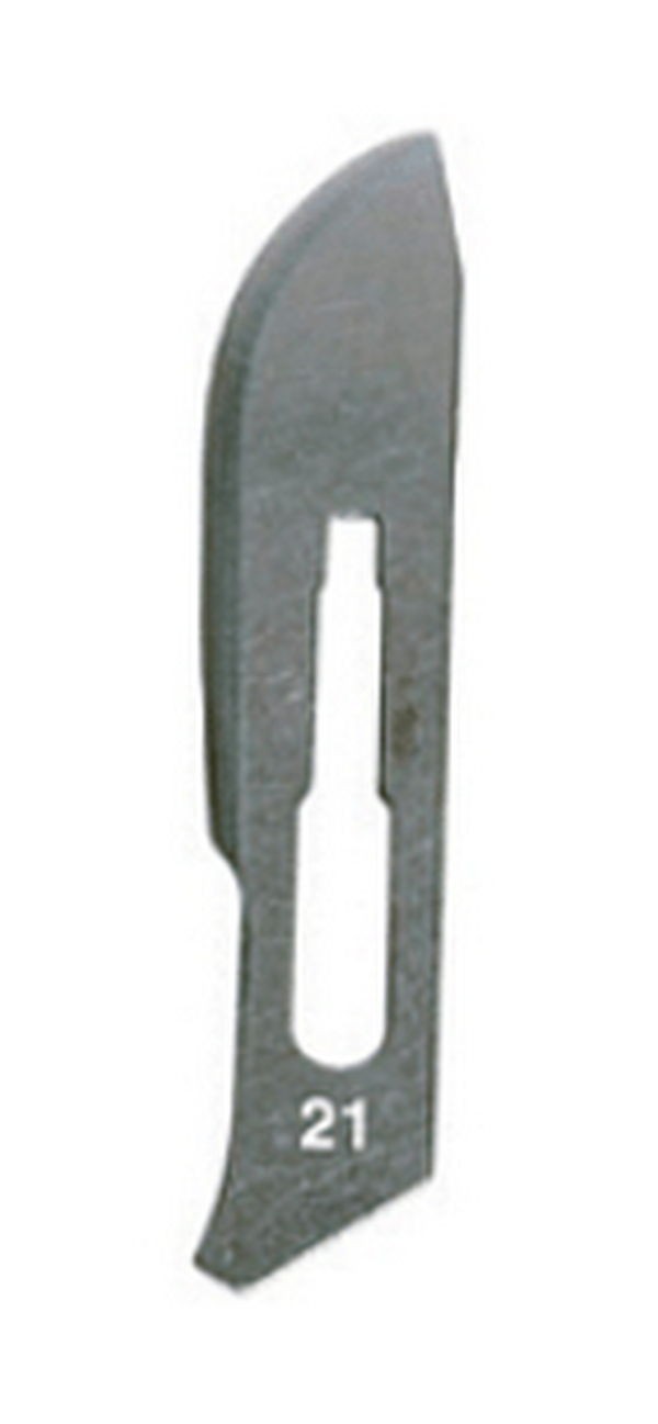 Lame bisturi sterile inox figura 21 100 pezzi