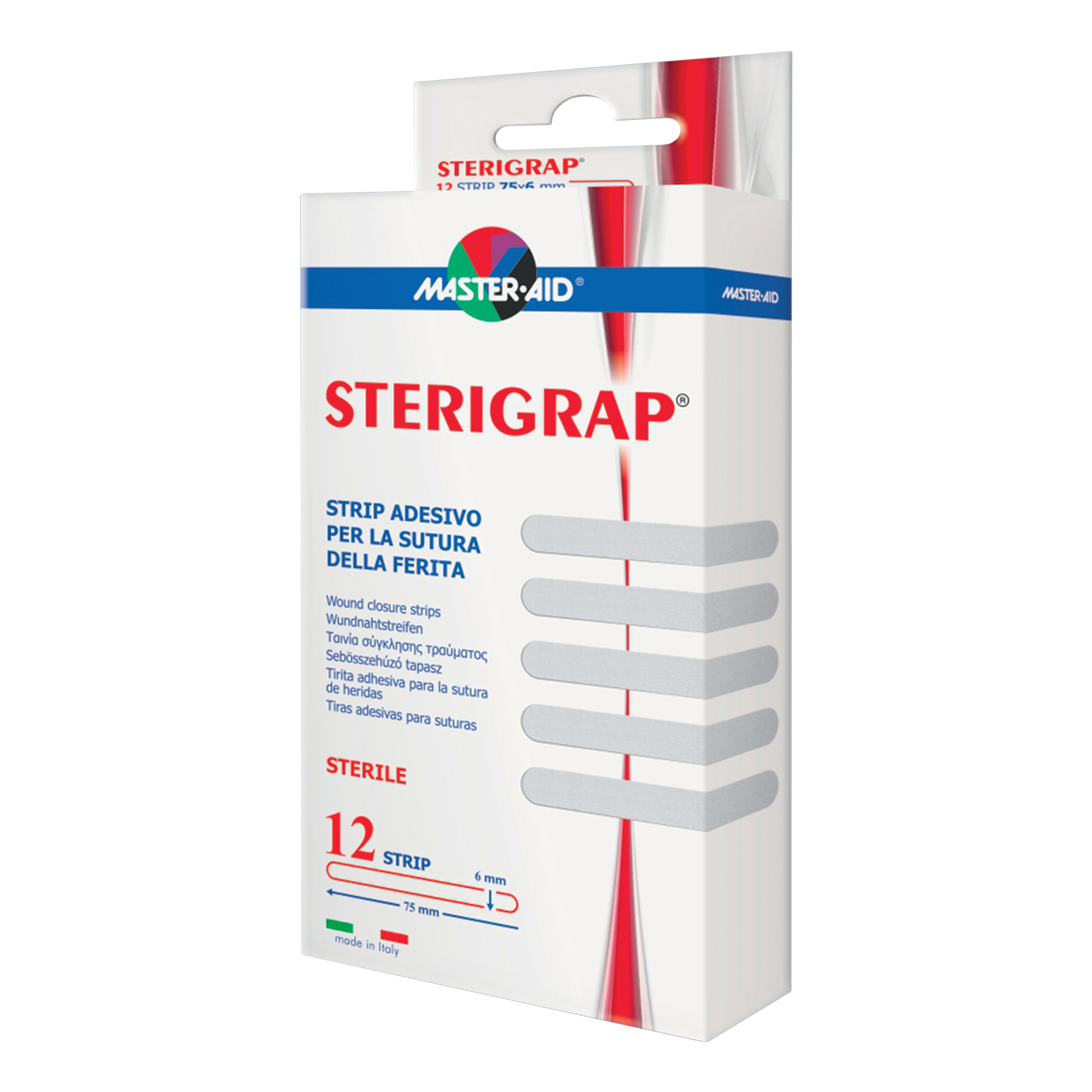 Sterigrap Strip Ad. 6x75x12pezzi