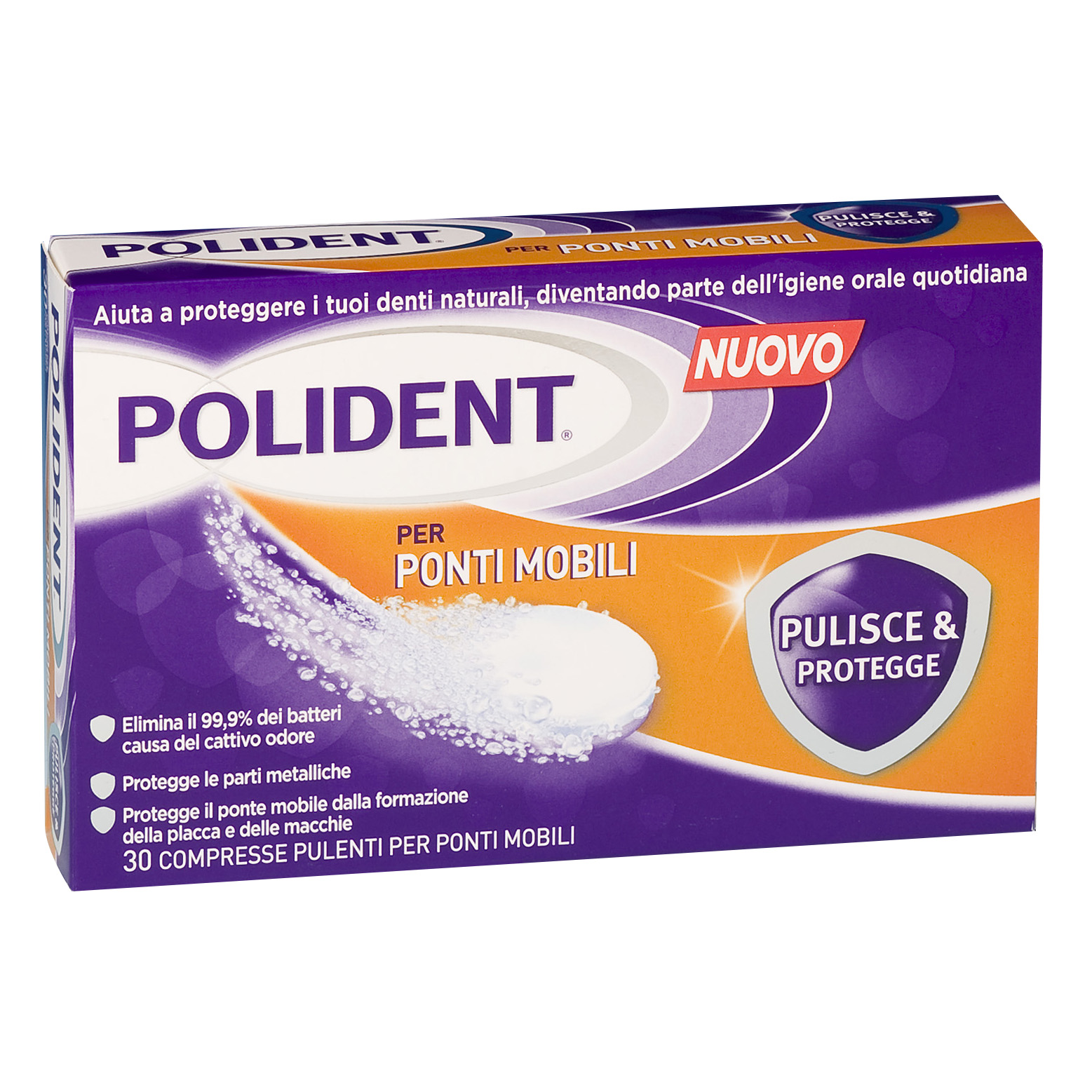 Polident Pulisce&amp;protegg 30compresse