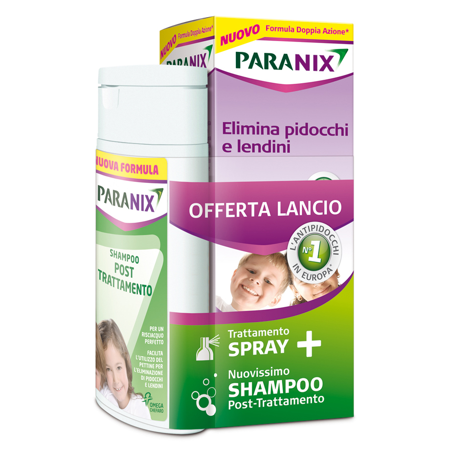 Paranix spray+shampoo promo