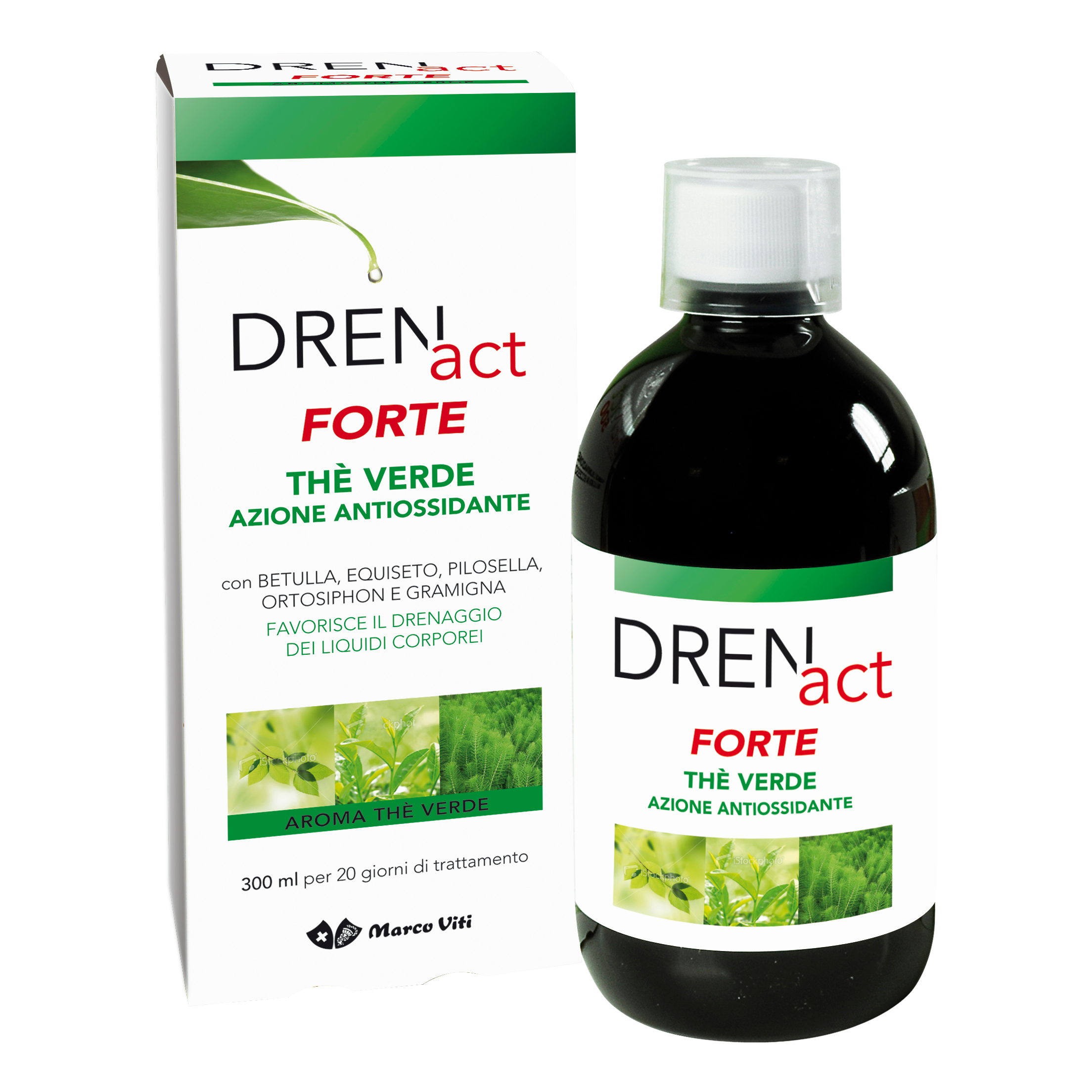 Vitidren forte the verde soluzione 300 ml con tappo dosatore
