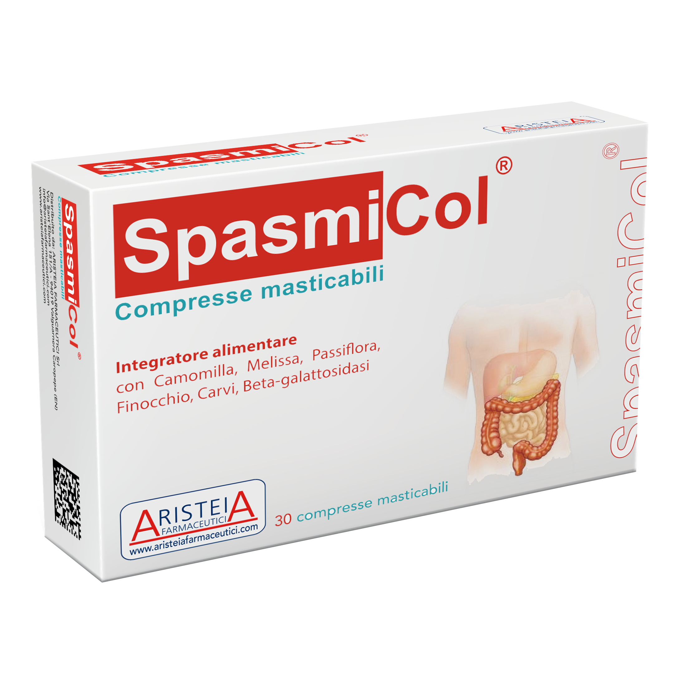 Aristeia Farmaceutici Spasmicol 30 Compresse Masticabili 500 Mg