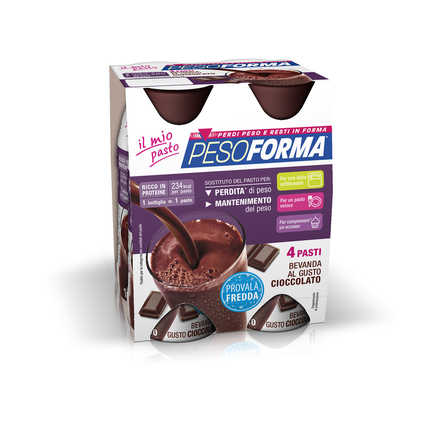 Pesoforma bevanda cioccolato 4 x 236 ml