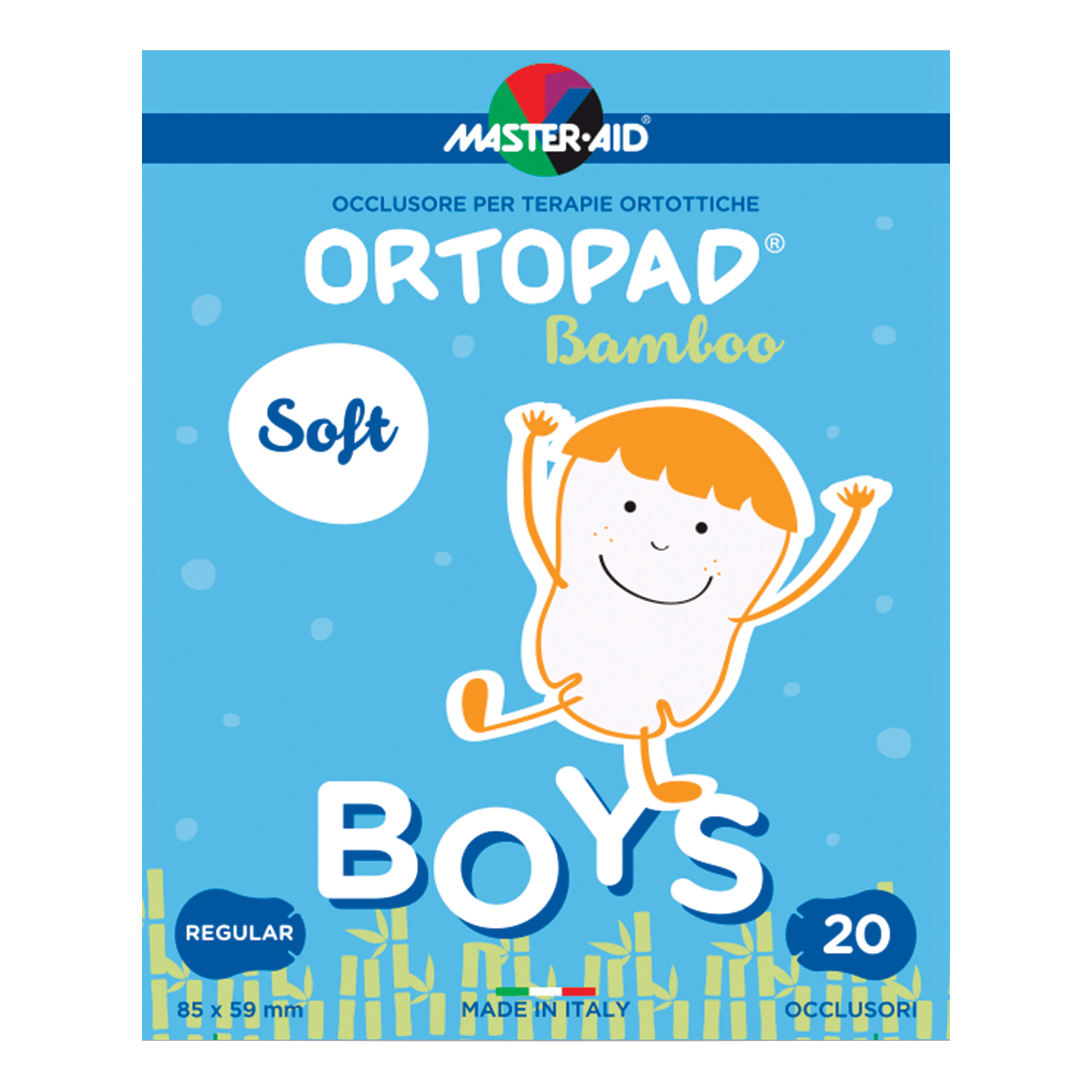 Cerotto Oculare Per Ortottica Ortopad Soft Boys Regular 20 Pezzi