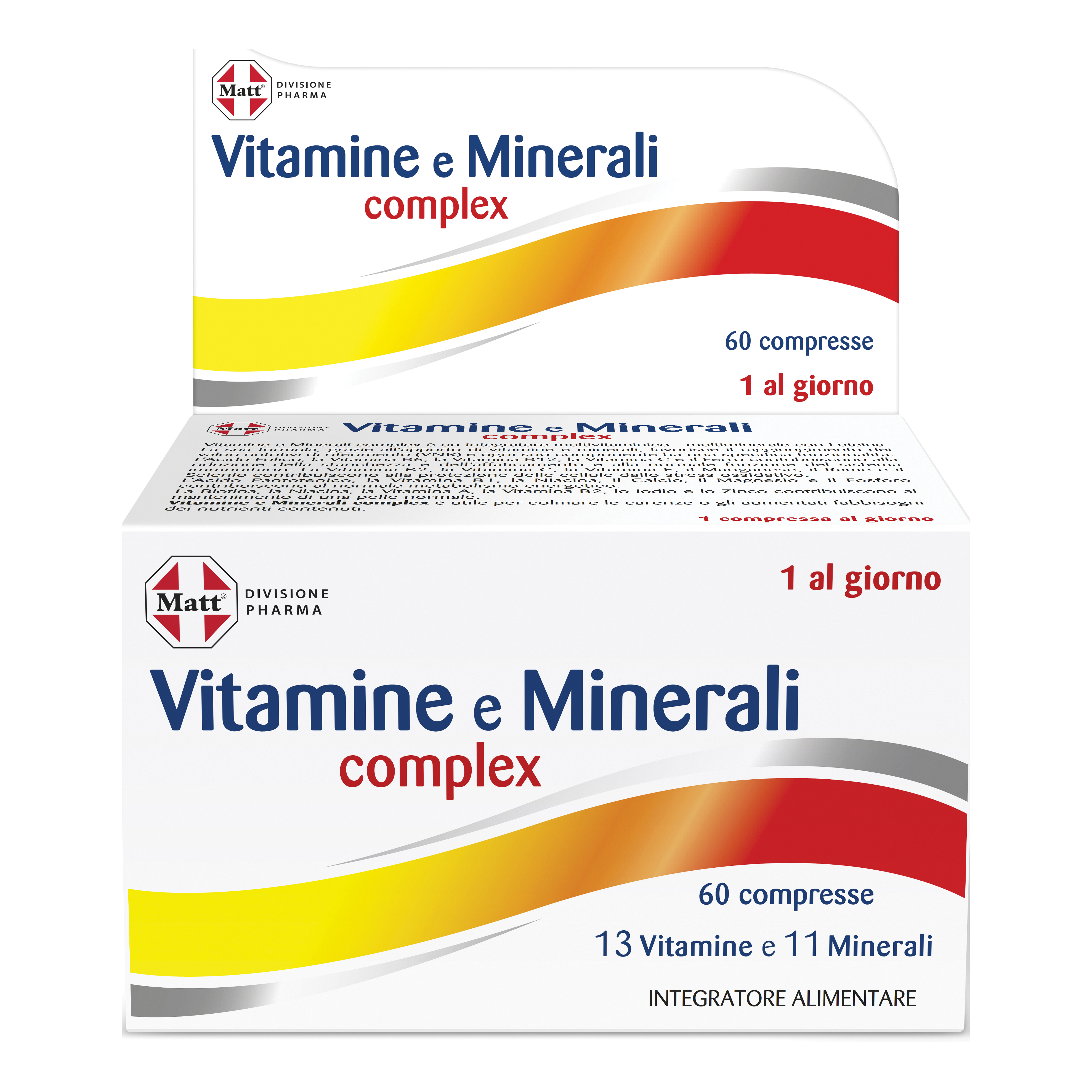 Matt divisione pharma vitamine e minerali complex 60 compresse