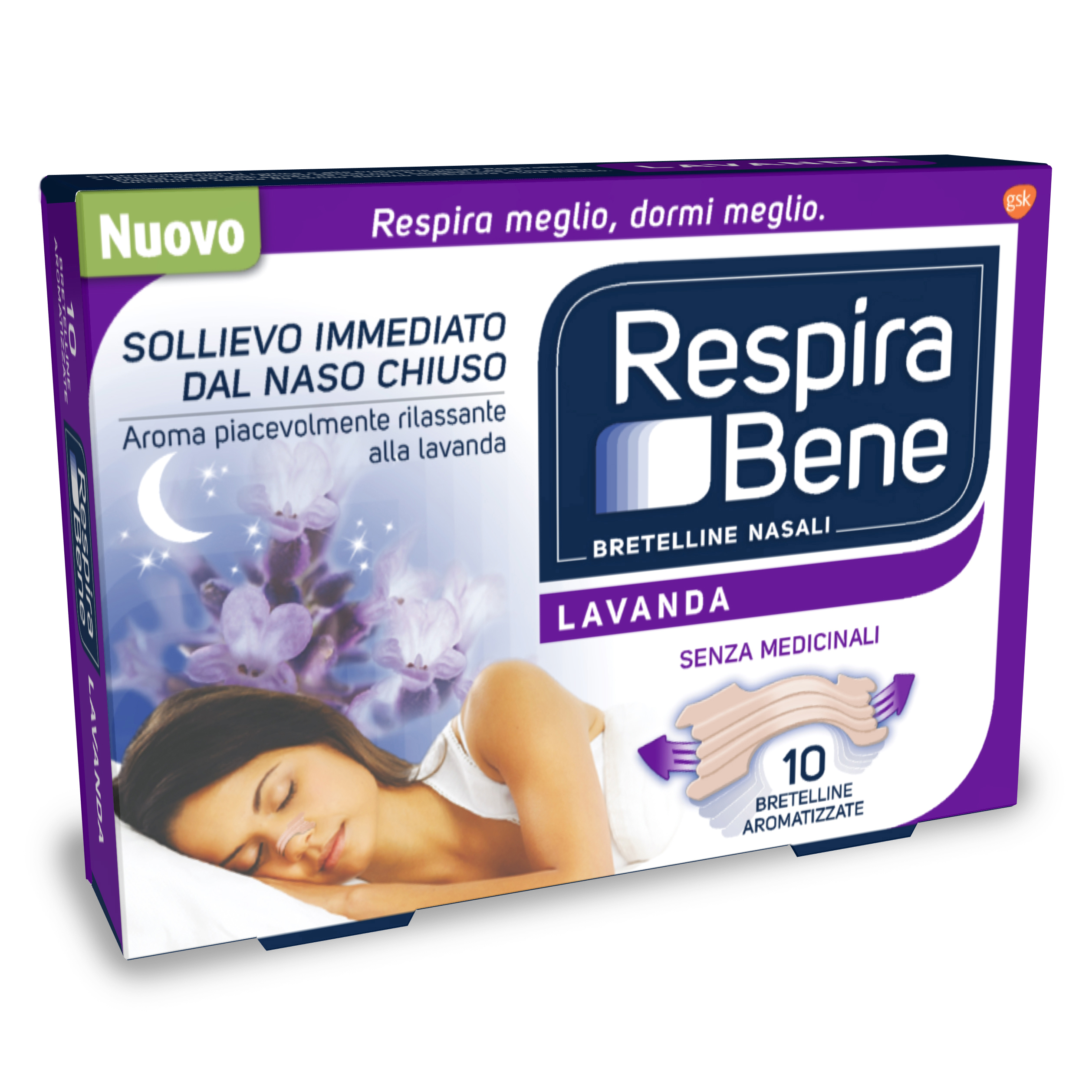 Respirabene Cerotto Nasale Lavanda 10pezzi