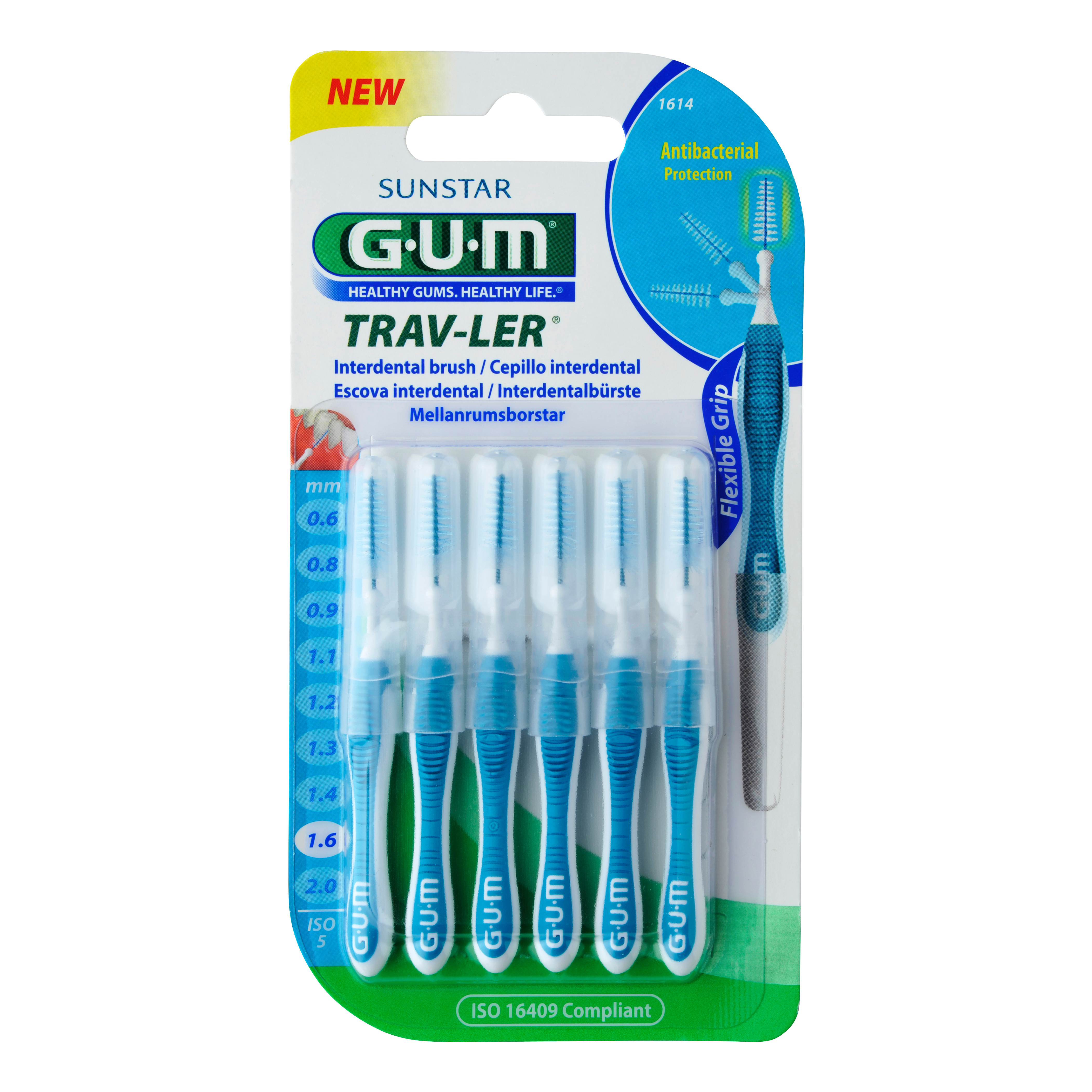 GUM Trav-Ler 1,6 mm Scovolini 6 Pezzi