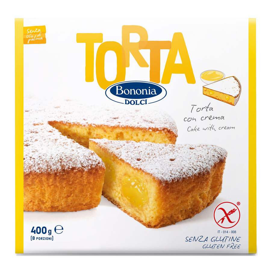 Bononia Senza Glutine Torta Con Crema 400g