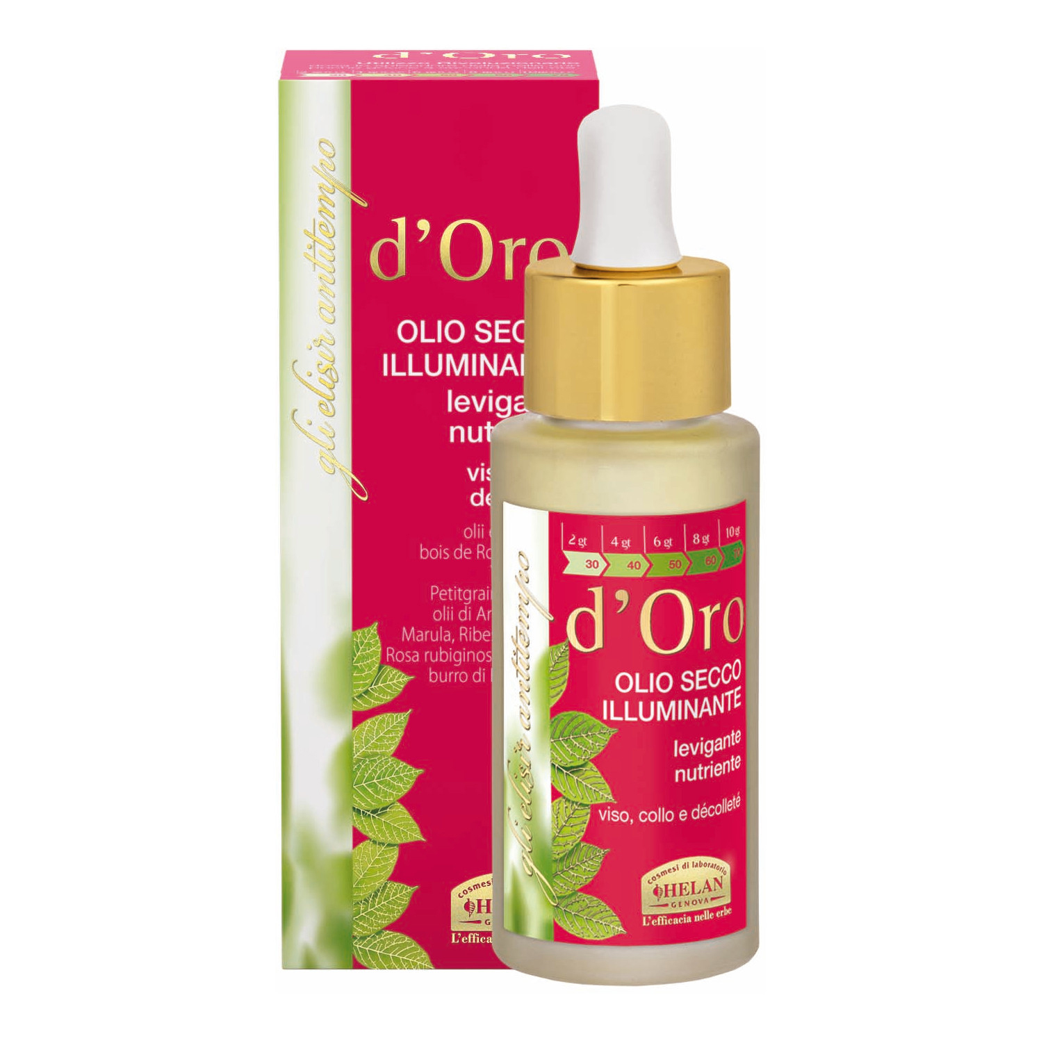Oro olio secco illuminante
