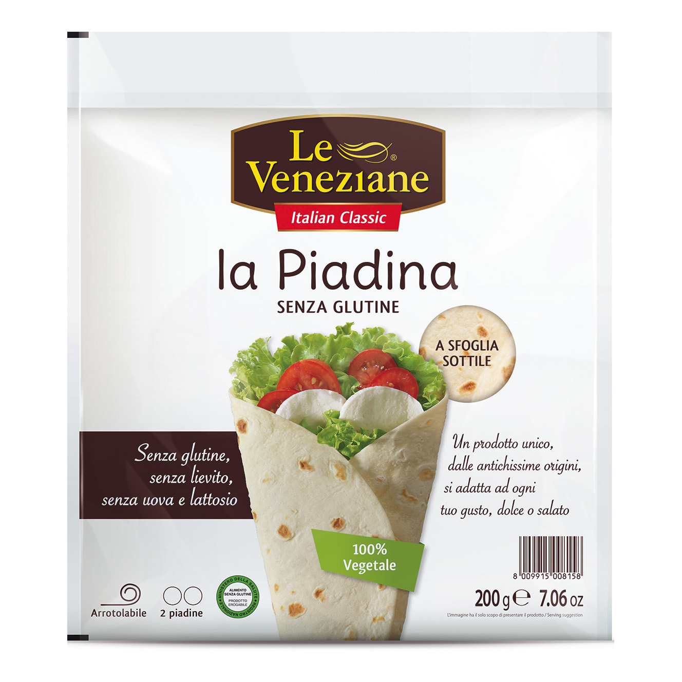 Le veneziane piadina 200g