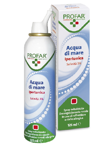Acqua di mare spray ipertonica 3% profar 125 ml