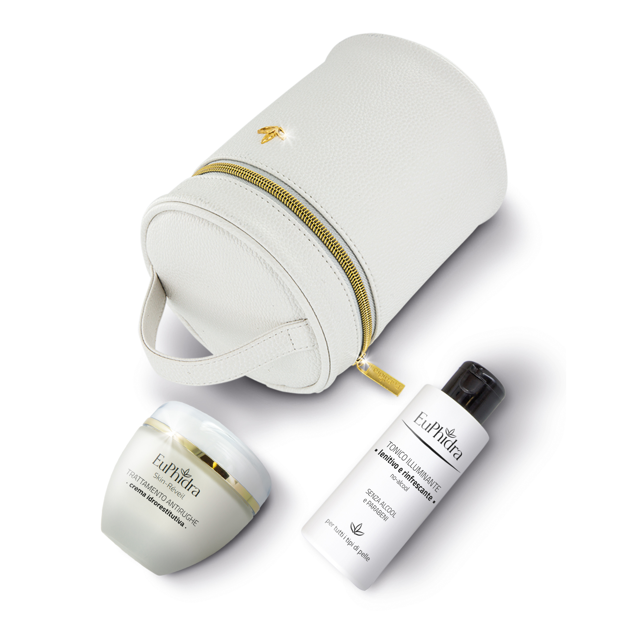 Euphidra skin reveil supreme eclat bauletto contenente 1 crema rivitalizzante + 1 tonico illuminante