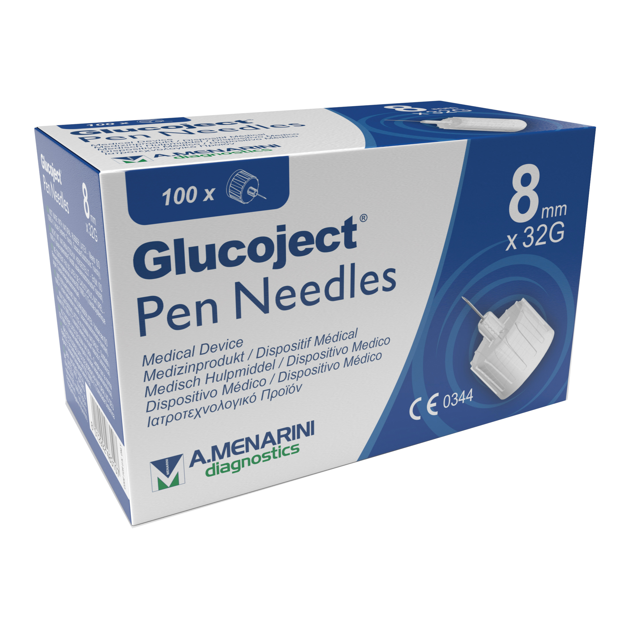 Glucoject pen needles 32g 8mm