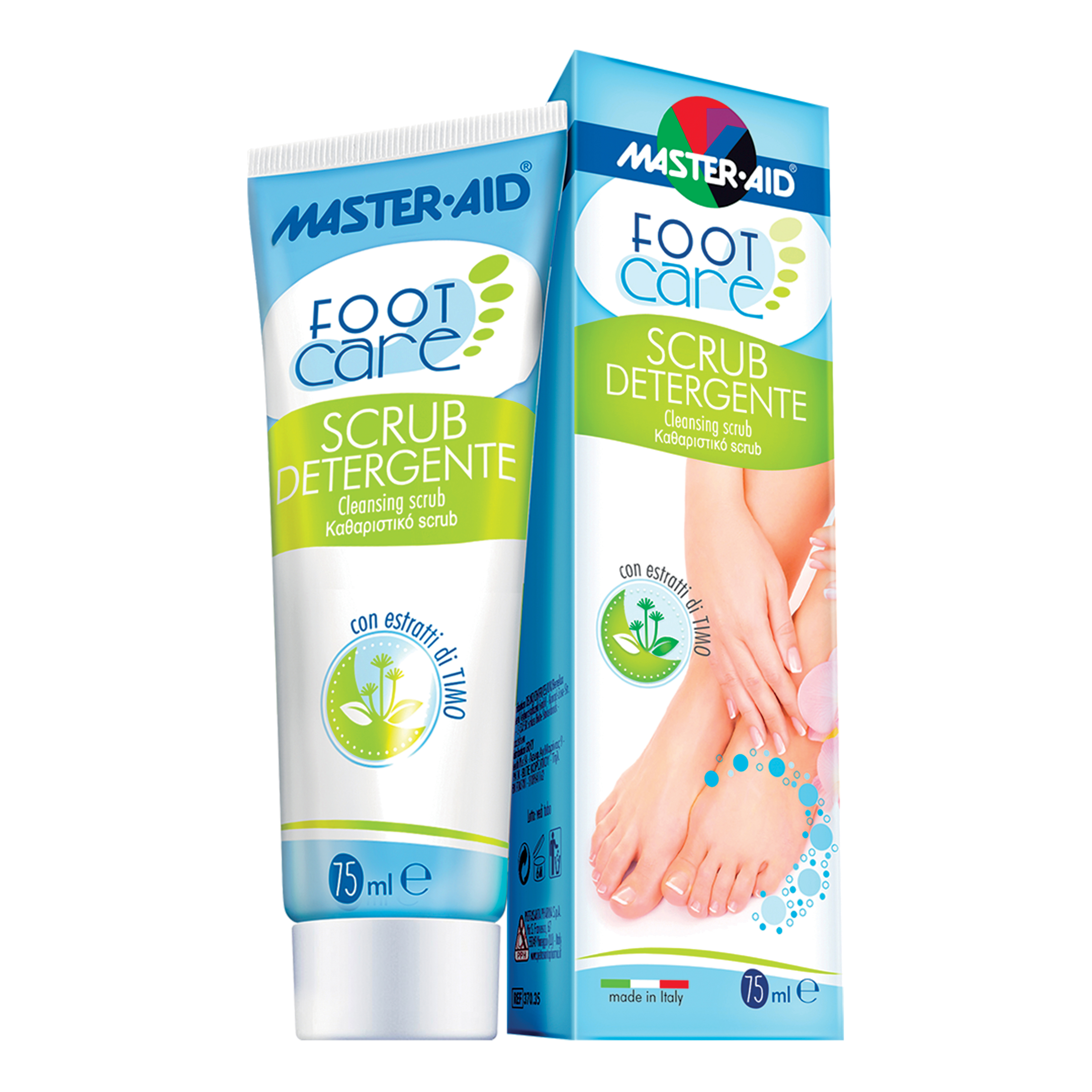 Master-aid footcare detergente scrub per piedi 75 ml l4