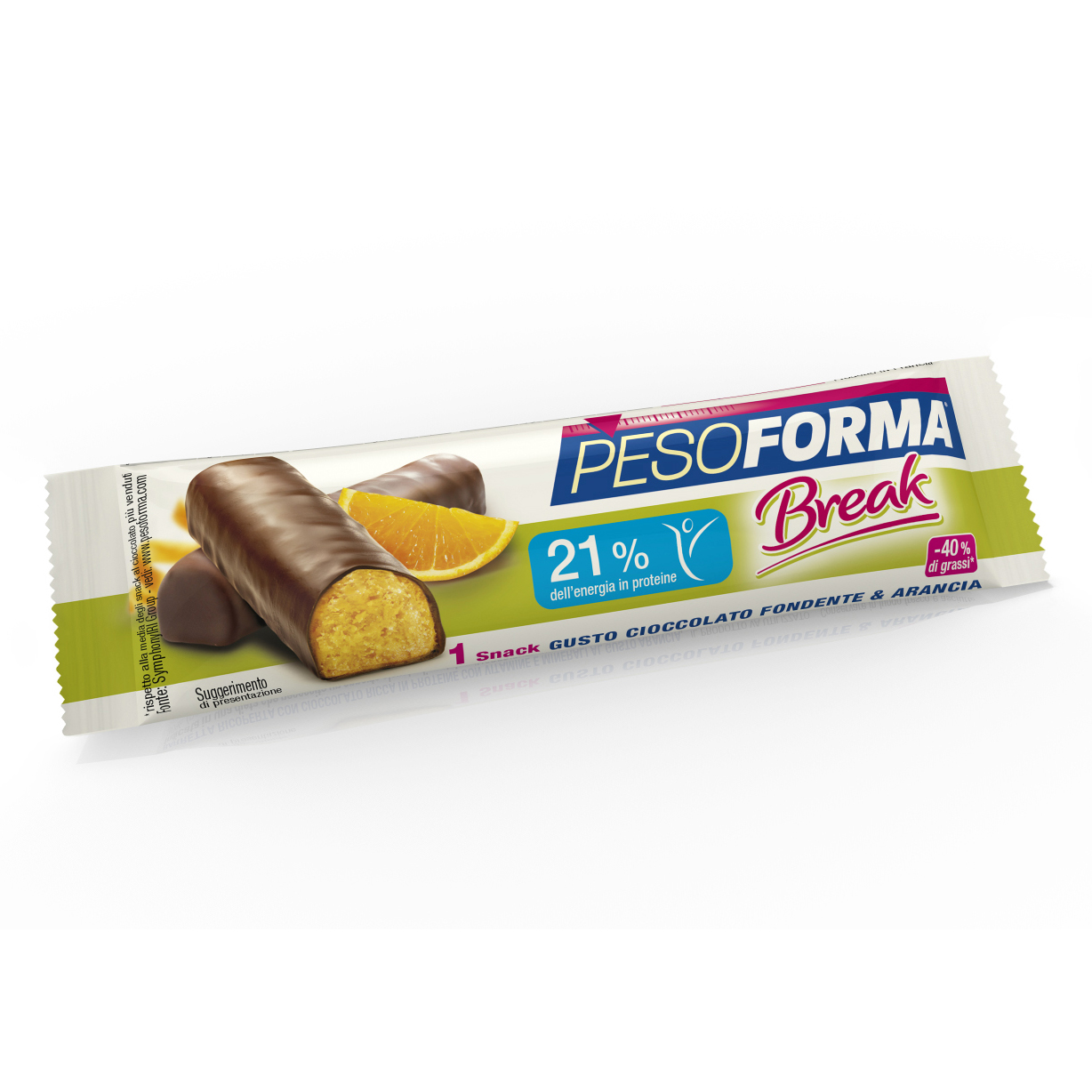 Pesoforma snack cioccolato fondente &amp; arancia 31 g
