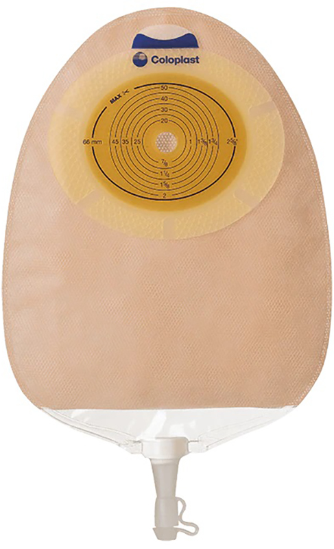 Sacca trasparente sistema monopezzo per urostomia con multichamber sensura ritagliabile 15/33 mm maxi 400 ml 10 pezzi