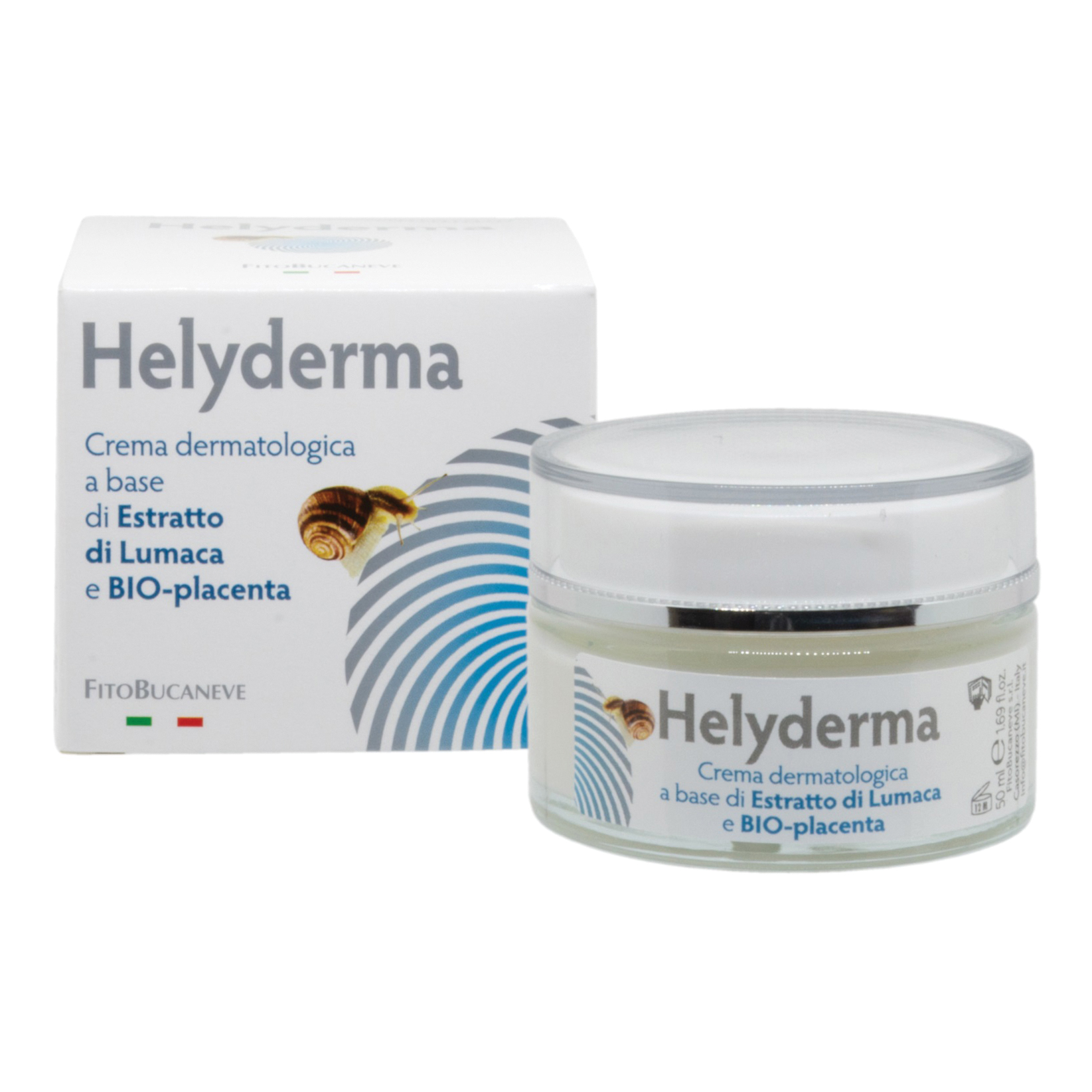 Fitobucaneve helyderma crema viso bava di lumaca e bioplacenta 50 ml