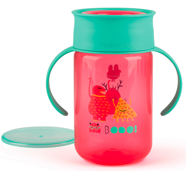 Suavinex booo tazza 360 gradi rosa