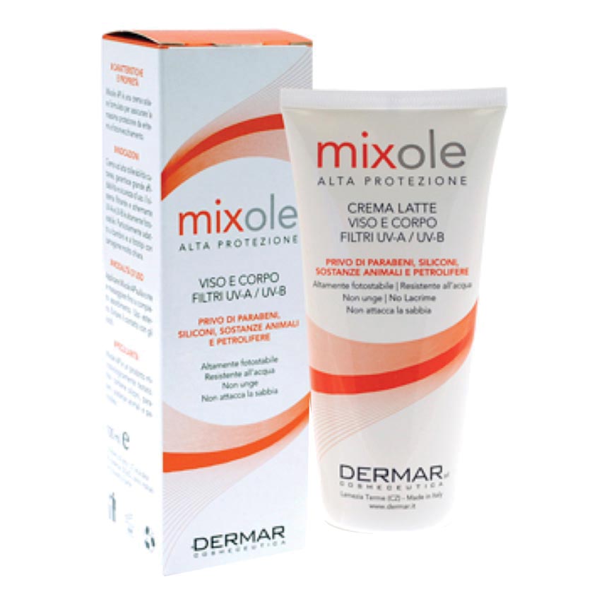 Mixole crema solare alta protezione 100 ml nuova formula