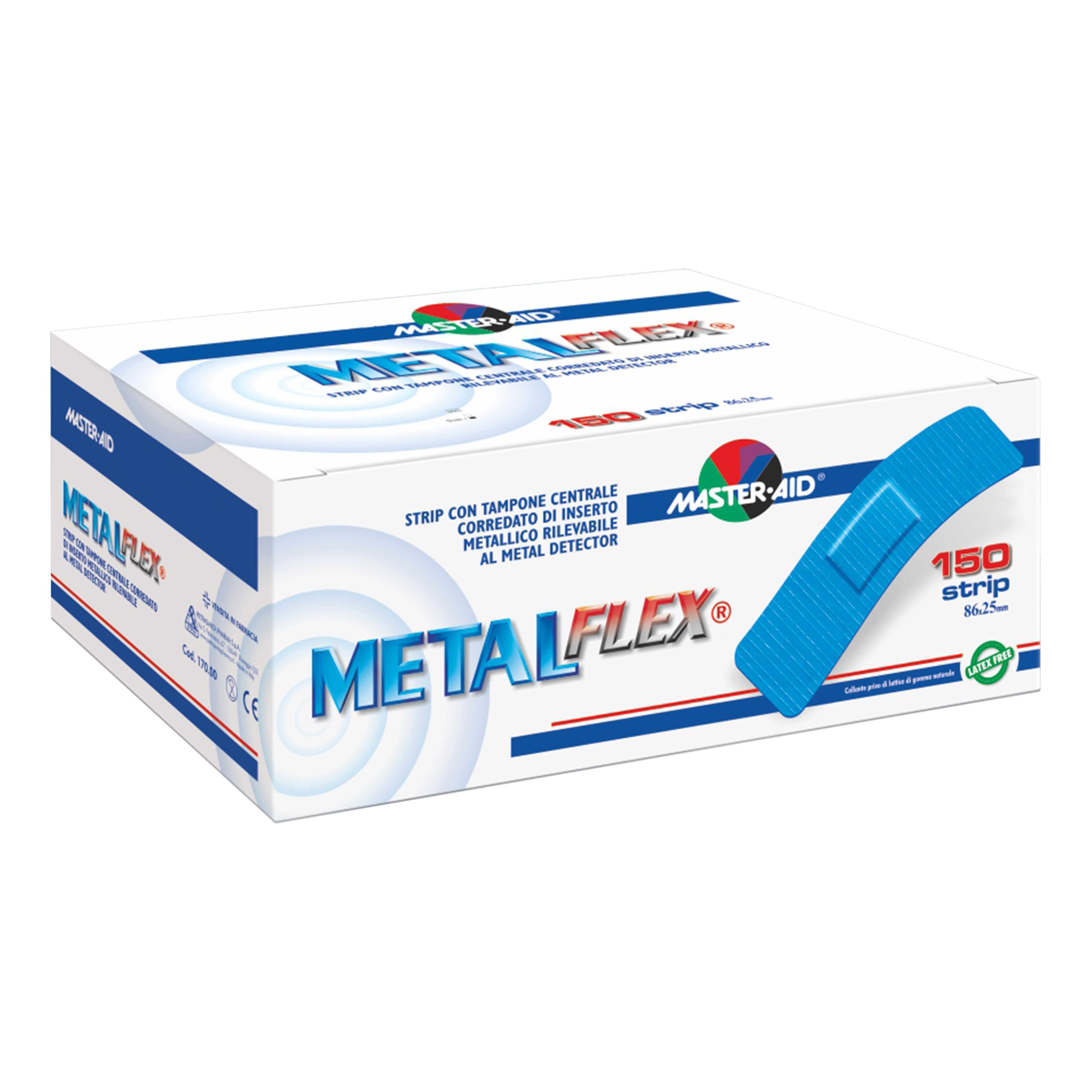 Cerotto master-aid metal flex 150 pezzi