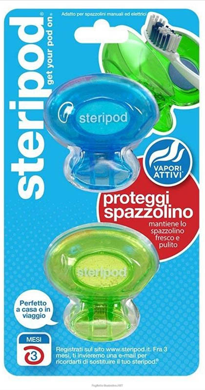 Steridpod Proteggispazzolino 2 Pezzi