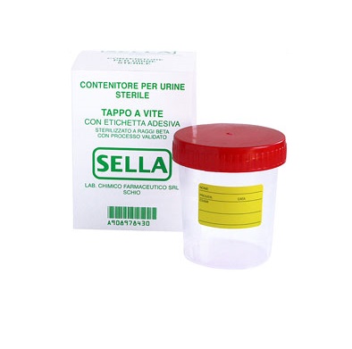 Contenitore per urina urin test vacuum sterile 150ml