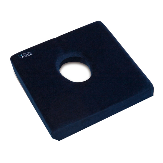 Cuscino quadrato orthia 935 con foro