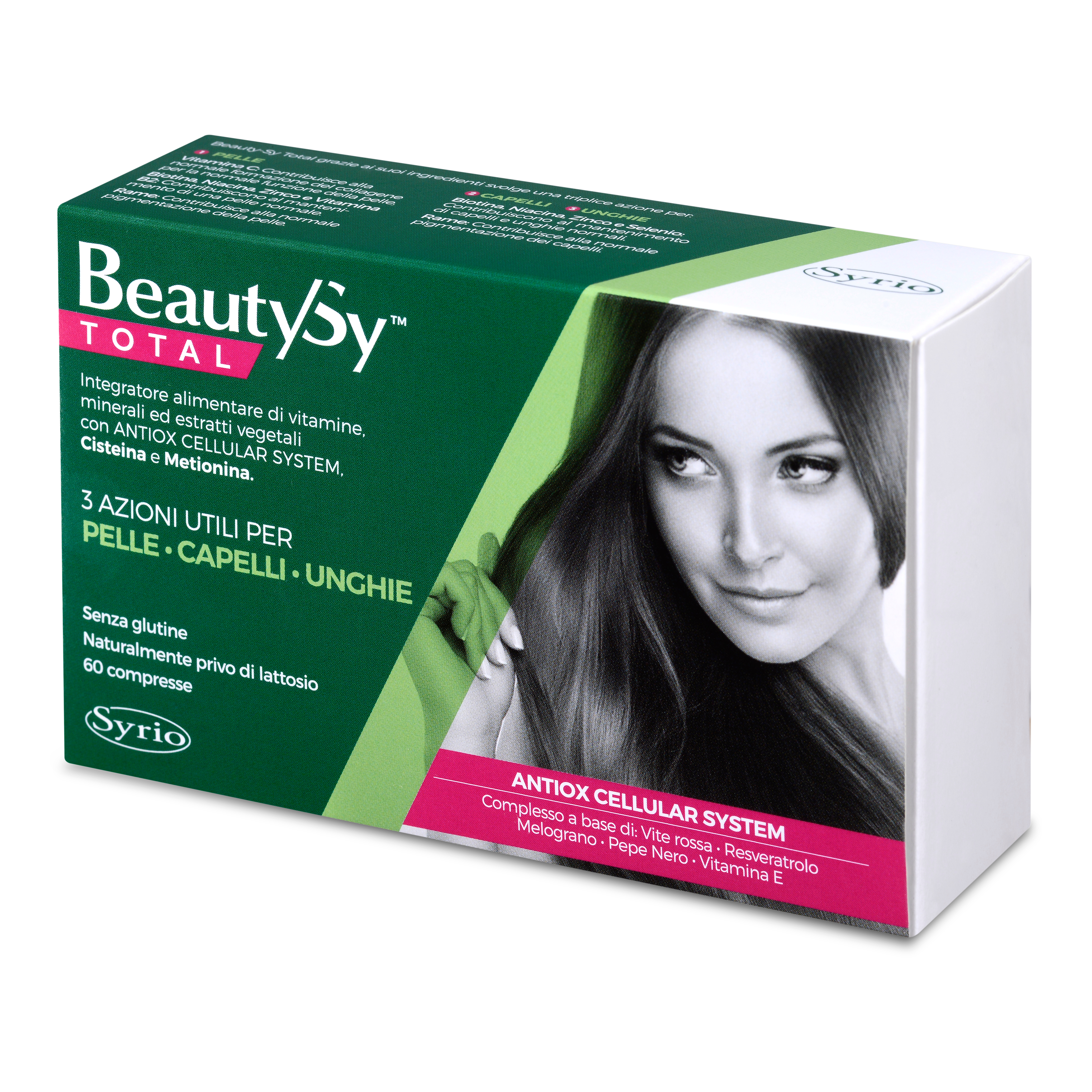 Beauty sy tot vitamine minerali estratto vegetale 60 compresse