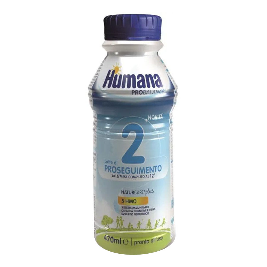 Humana 2 470 ml 5 hmo bottiglia