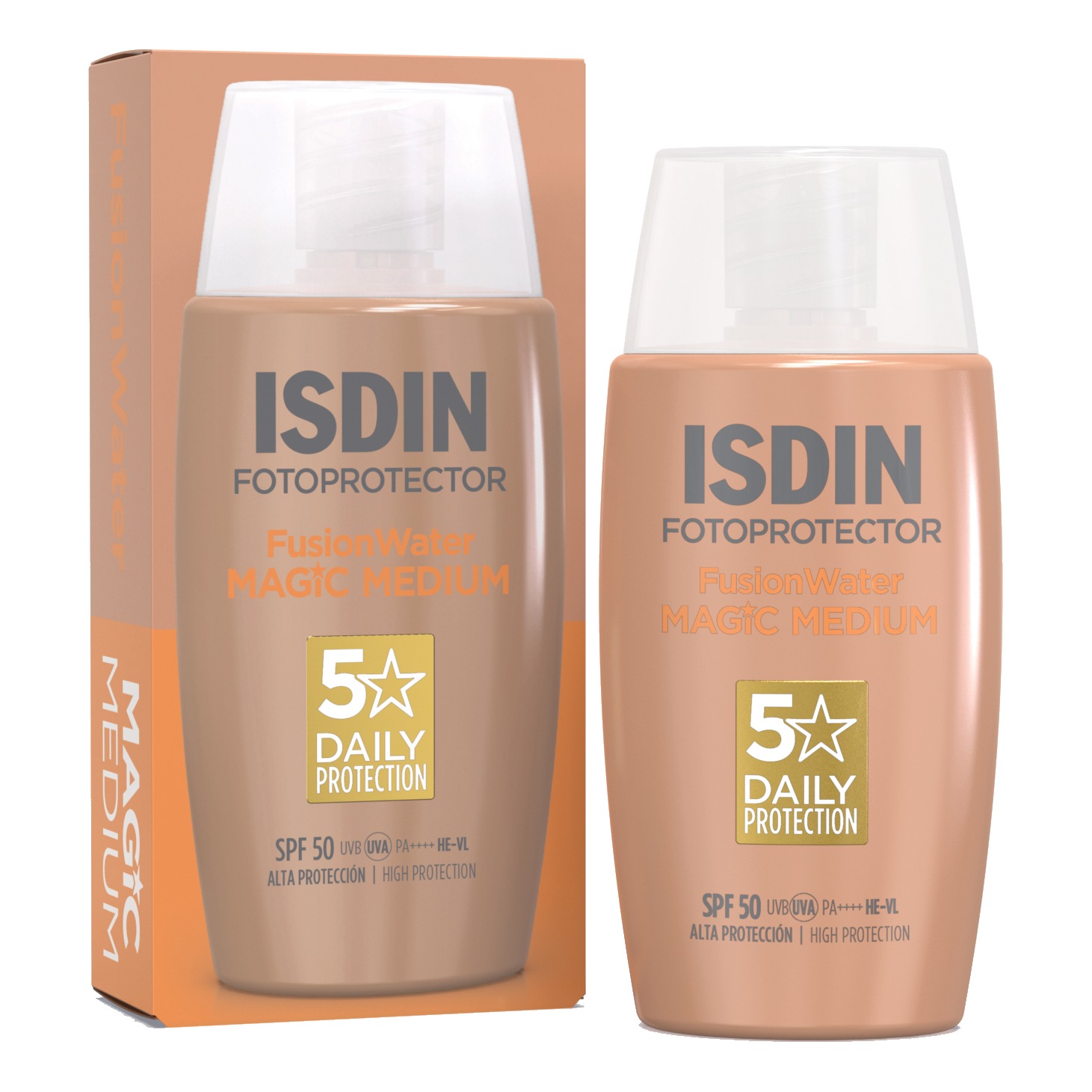 Isdin Fotoprotector Fusion Water Color SPF 50 Crema Solare Viso Colorata 50 ml
