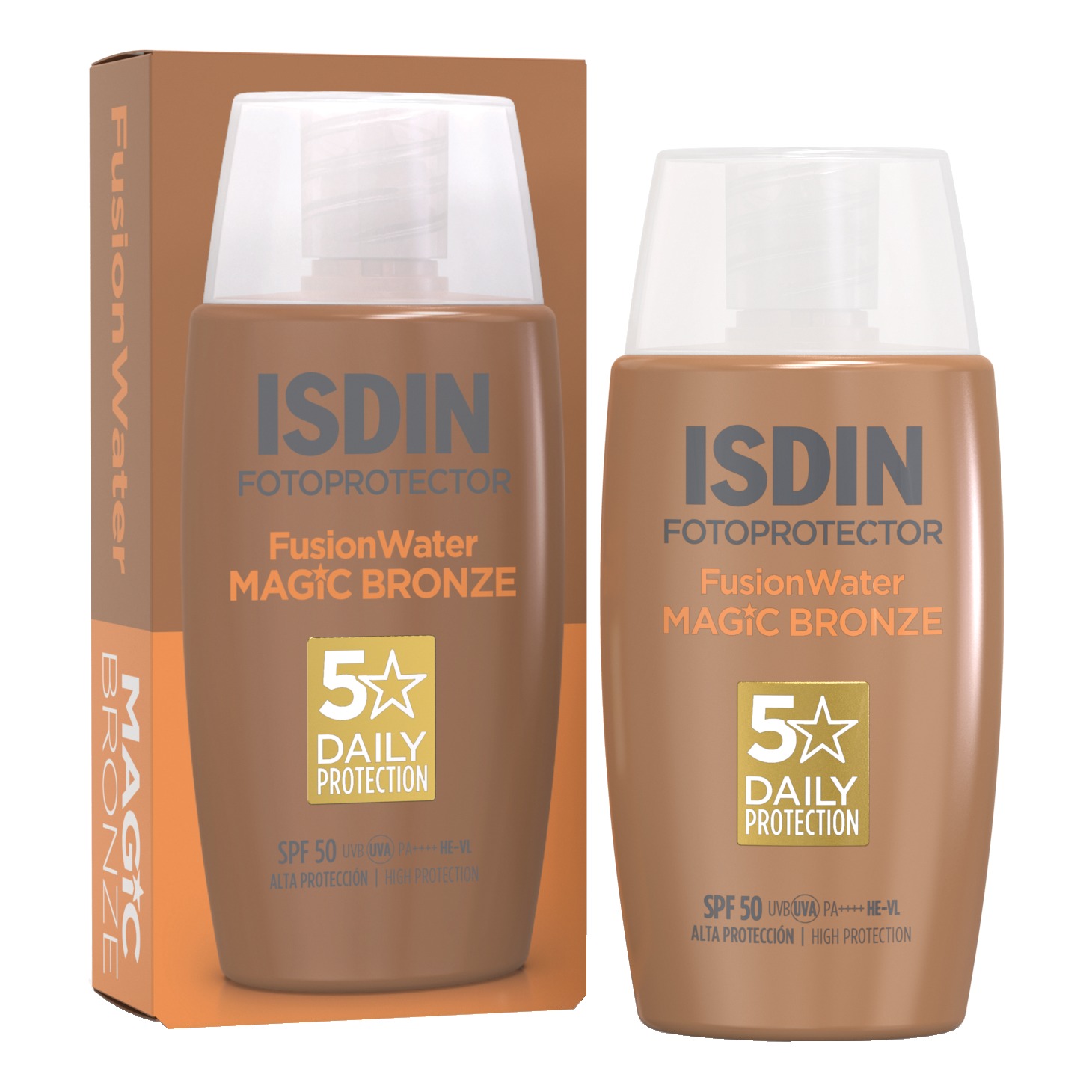 Fusion water magic color bronze spf50 50 ml
