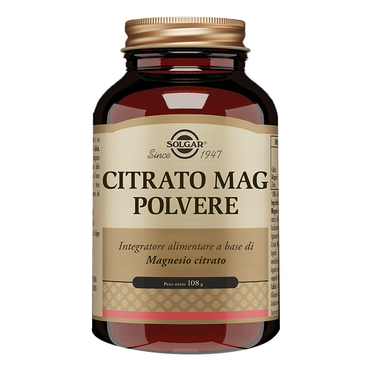 Solgar Citrato Mag Polvere Integratore Alimentare, 108G-image