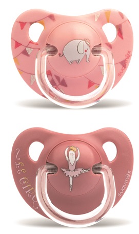 Suavinex succhietto anatomico s +18 mesi elefante rosa 2 pezzi
