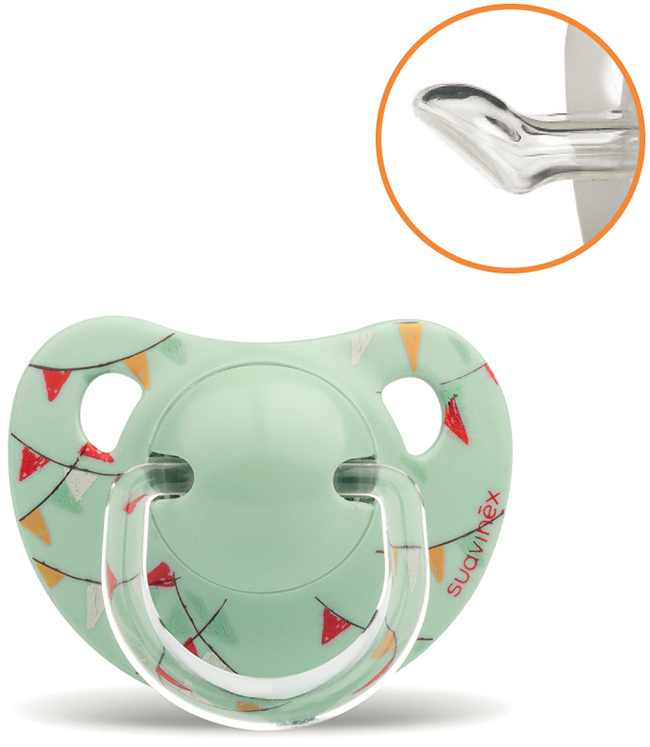 Suavinex le cirque bandiere succhietto anatomico s 0/6 mesi verde