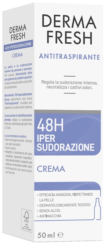 Dermafresh 48H Ipersudorazione Crema 50 ml